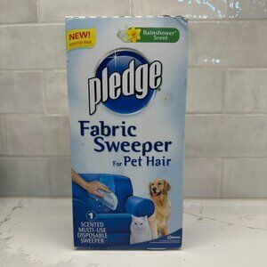 NEW & SEALED Pledge Fabric Sweeper for Pet Hair in Rainshower Scent Multi-Use